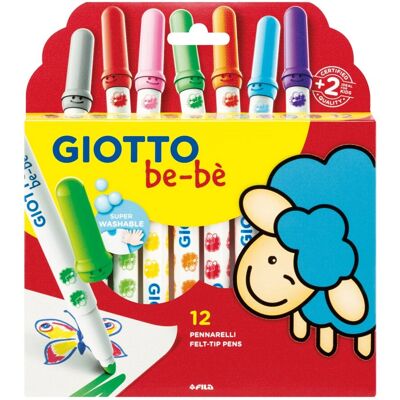 Giotto Be-Bè Wielokolorowy Marker - Marker dla Dzieci Giotto Be-Bè Wielokolorowy Marker - Marker dla Dzieci