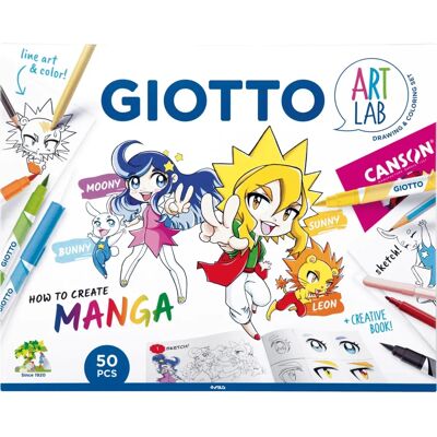 Giotto Kreatives Manga-Art-Set - Zeichen- und Farbset für Kinder Giotto Kreatives Manga-Art-Set - Zeichen- und Farbset für Kinder