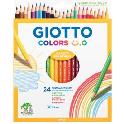 Giotto - F278400 - Colori assortiti - 24 pezzi - Matite colorate Giotto - F278400 - Colori assortiti - 24 pezzi - Matite colorate
