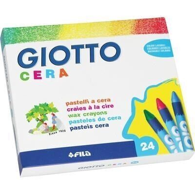 Pastelli Giotto - 24 pezzi Rotondi, Colori Vivaci Pastelli Giotto - 24 pezzi Rotondi, Colori Vivaci