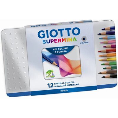 Giotto Supermina Accessoires d'Art & Bricolage - Couleurs Vives, Durables, Facile à Aiguiser Giotto Supermina Accessoires d'Art & Bricolage - Couleurs Vives, Durables, Facile à Aiguiser