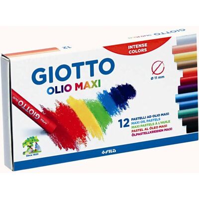 Pastello ad olio Giotto Maxi - Grande Dimensione, 12 Colori Pastello ad olio Giotto Maxi - Grande Dimensione, 12 Colori