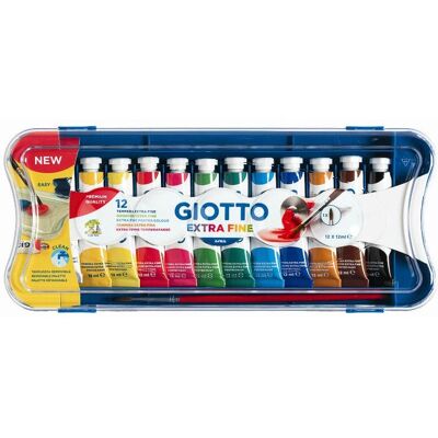 F.I.L.A. Kit d'artisanat - Couleurs de tempera assorties - Tubes de 12ml - Publicité F.I.L.A. Kit d'artisanat - Couleurs de tempera assorties - Tubes de 12ml - Publicité