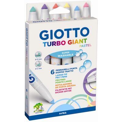 Giotto 6 Pastelli Turbo Giganti Forniture Arte e Creazioni Giotto 6 Pastelli Turbo Giganti Forniture Arte e Creazioni