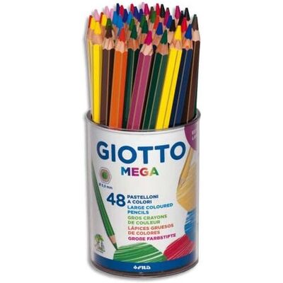 Giotto F518100 Crayons de Couleur - Couleurs Variées - 48 pcs - Publicité Giotto F518100 Crayons de Couleur - Couleurs Variées - 48 pcs - Publicité