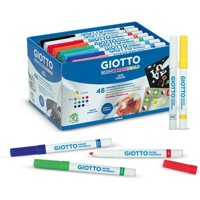 Giotto Modèle 524600 Stylo en feutre - Marqueurs pour arts multi-surface - 48 pcs - Publicité Giotto Modèle 524600 Stylo en feutre - Marqueurs pour arts multi-surface - 48 pcs - Publicité