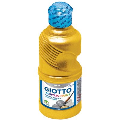 Peinture Acrylique Giotto 0533800 Or - 250ml pour Enfants - Publicité Peinture Acrylique Giotto 0533800 Or - 250ml pour Enfants - Publicité