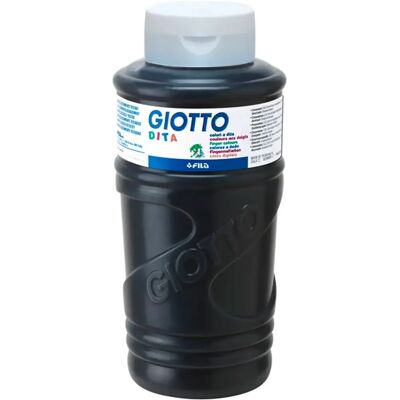 Czarna Farba do Palców Giotto - 750ml Farba dla Dzieci Czarna Farba do Palców Giotto - 750ml Farba dla Dzieci