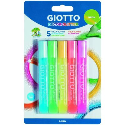 Set di Penne Glitter Neon Giotto - Penna e Marcatori per Decorazioni Set di Penne Glitter Neon Giotto - Penna e Marcatori per Decorazioni
