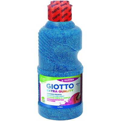 Peinture à la tempera liquide GIOTTO Glitter Bleu 250ml - Peinture Peinture à la tempera liquide GIOTTO Glitter Bleu 250ml - Peinture