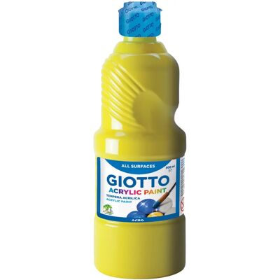 Giotto Gul Akrylfärg - 500ml för Barn Giotto Gul Akrylfärg - 500ml för Barn