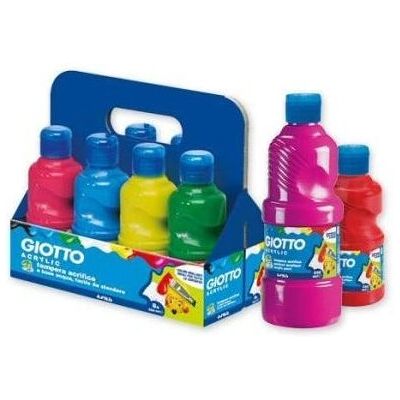 Giotto Acrylfarbe - 8 Stück, 500ml - Künstlerbedarf Giotto Acrylfarbe - 8 Stück, 500ml - Künstlerbedarf