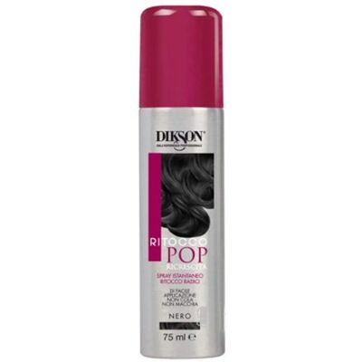 Dikson Pop Ritocco Ricrescita Nero 75 ml - Spray colorante capelli - Ritocco radici istantaneo Dikson Pop Ritocco Ricrescita Nero 75 ml - Spray colorante capelli - Ritocco radici istantaneo