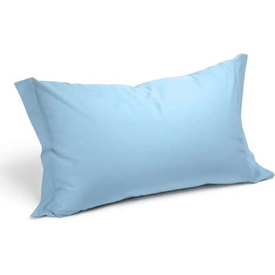 Ensemble de taies d'oreiller en coton bleu Caleffi - Linge de lit Ensemble de taies d'oreiller en coton bleu Caleffi - Linge de lit
