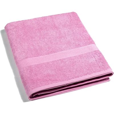 Serviette en Coton Minorca Caleffi - 100x150 cm, Rose Serviette en Coton Minorca Caleffi - 100x150 cm, Rose