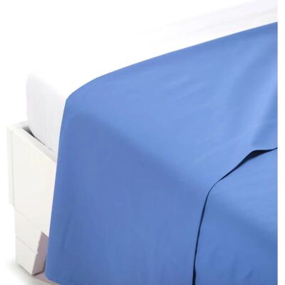 Drap-housse en coton uni Ocean Caleffi - Simple Drap-housse en coton uni Ocean Caleffi - Simple