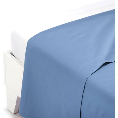 Drap plat en coton blanc Caleffi - Linge de lit Drap plat en coton blanc Caleffi - Linge de lit