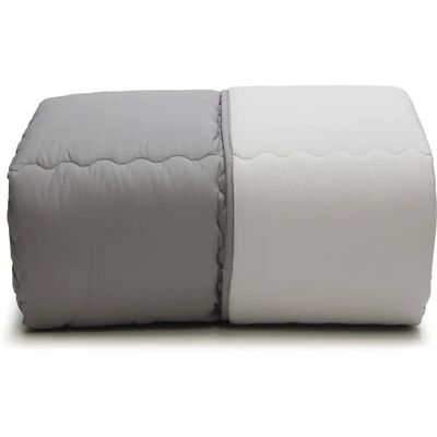 Caleffi - Couette Moderne 100% Polyester Uni Gris - Couette Caleffi - Couette Moderne 100% Polyester Uni Gris - Couette