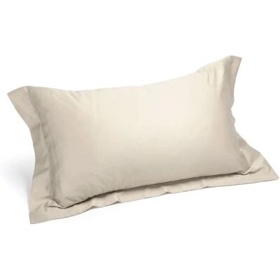 Housse de coussin en satin de coton Caleffi - Ivoire - Linge de lit Housse de coussin en satin de coton Caleffi - Ivoire - Linge de lit