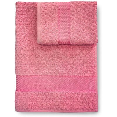 Serviette de bain rose Caleffi - 2 pièces Serviette de bain rose Caleffi - 2 pièces