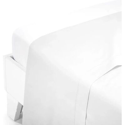 Housse de couette en satin de coton blanc Caleffi Housse de couette en satin de coton blanc Caleffi