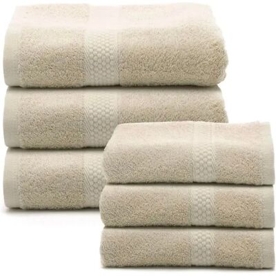 Set asciugamani in Cotone Beige Caleffi - Asciugamani Bagno & Ospiti Set asciugamani in Cotone Beige Caleffi - Asciugamani Bagno & Ospiti