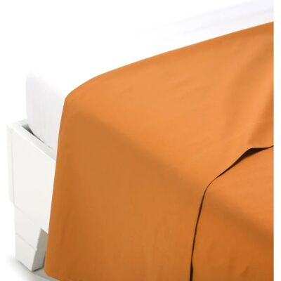 Drap-housse coton uni orange - Literie Drap-housse coton uni orange - Literie