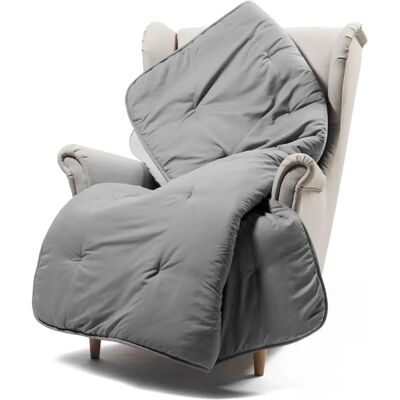 Plaid Microfibre Gris Kim de Caleffi Plaid Microfibre Gris Kim de Caleffi