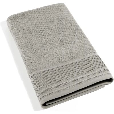 Caleffi - Serviette de bain en coton gris 90x140cm Caleffi - Serviette de bain en coton gris 90x140cm