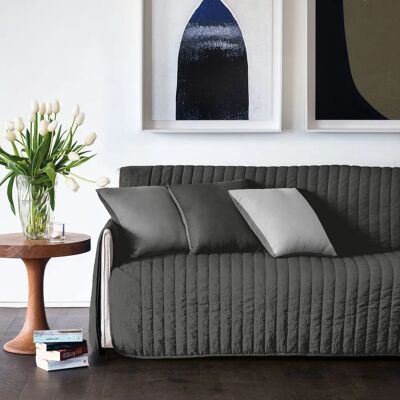 Pokrycie Sofa Microfiber Caleffi Antracyt - Pokrowiec na Sofę Pokrycie Sofa Microfiber Caleffi Antracyt - Pokrowiec na Sofę