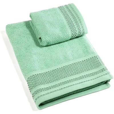 Ensemble de serviettes invité en coton Giada de Caleffi - Serviettes de bain et main Ensemble de serviettes invité en coton Giada de Caleffi - Serviettes de bain et main