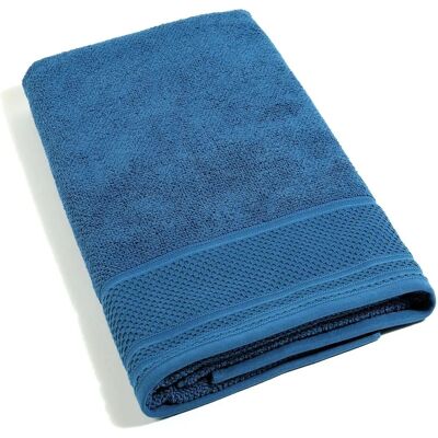 Serviette de bain en coton bleu Caleffi - 90x140cm Serviette de bain en coton bleu Caleffi - 90x140cm