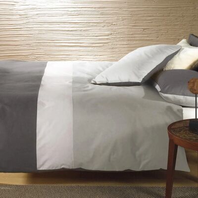 Ensemble housse de duvet grise City en coton Caleffi Ensemble housse de duvet grise City en coton Caleffi