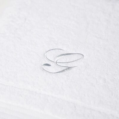 Caleffi White Cotton Ricamata Guest Towel Set - Towels Caleffi White Cotton Ricamata Guest Towel Set - Towels