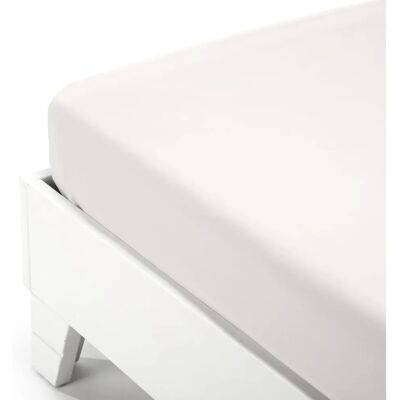 Drap-housse beige en coton Caleffi - Linge de lit Drap-housse beige en coton Caleffi - Linge de lit