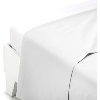 Caleffi Beige Drap plat supérieur en coton uni - Linge de lit Caleffi Beige Drap plat supérieur en coton uni - Linge de lit