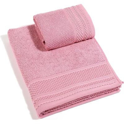 Caleffi Rosa Baumwoll Gästepflege-Set - Bad- & Handtücher Caleffi Rosa Baumwoll Gästepflege-Set - Bad- & Handtücher