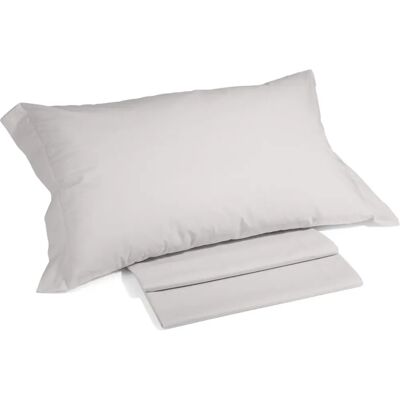Ensemble de Linge de Lit en Coton Beige Caleffi - Double Ensemble de Linge de Lit en Coton Beige Caleffi - Double