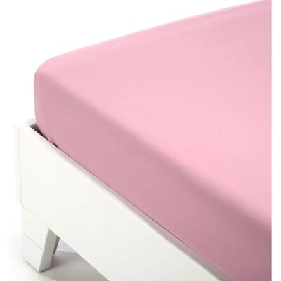 Drap-housse en jersey de coton Caleffi - Rose - Linge de lit Drap-housse en jersey de coton Caleffi - Rose - Linge de lit