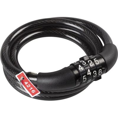 Onbike Spiral Combination Lock - Bike Security 8mm x 1000mm Onbike Spiral Combination Lock - Bike Security 8mm x 1000mm