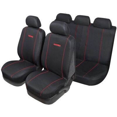 START - Coprisedili Comfort Style - Musta-Punainen - Car seat cover set START - Coprisedili Comfort Style - Musta-Punainen - Car seat cover set