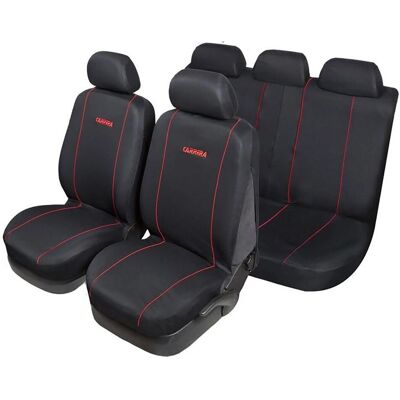 START - Coprisedili Comfort Style - Black-Red - Car seat cover set START - Coprisedili Comfort Style - Black-Red - Car seat cover set