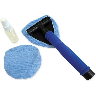 Magic Glass Cleaner Kit - Telescopische steel, microvezeldoeken, 30ml sprayfles - Glasreiniger Magic Glass Cleaner Kit - Telescopische steel, microvezeldoeken, 30ml sprayfles - Glasreiniger