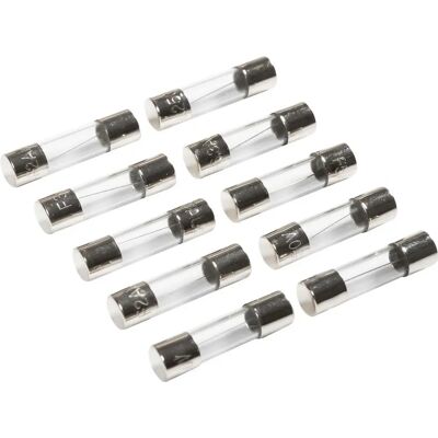 Tecnomat Modelo: 10 Fusíveis Cilíndricos de Vidro - Fusível Tecnomat Modelo: 10 Fusíveis Cilíndricos de Vidro - Fusível