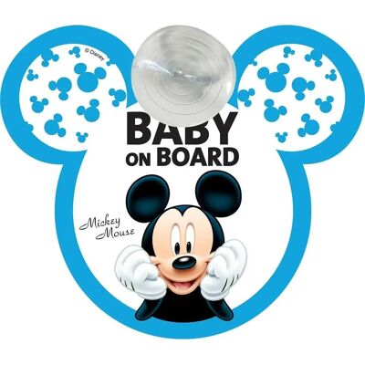 Colle Auto Mickey Mouse - Ø 20 cm - Car Adhesive - Publicité Colle Auto Mickey Mouse - Ø 20 cm - Car Adhesive - Publicité