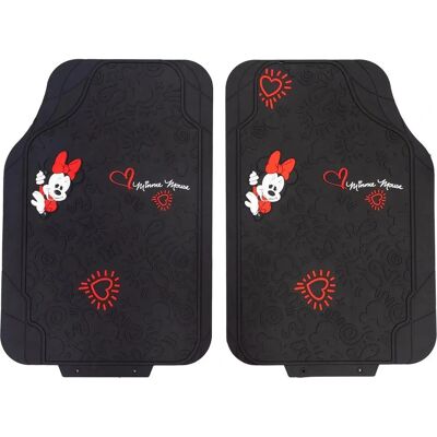 Zestaw dywaników samochodowych Minnie Mouse - PVC Czarny Zestaw dywaników samochodowych Minnie Mouse - PVC Czarny