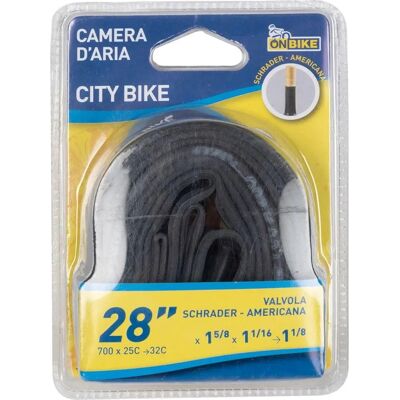 ON BIKE Binnenband - Americana - Geschikt voor 28" x 1 5/8 x 1 1/16 tot 1 1/8 banden - Binnenband ON BIKE Binnenband - Americana - Geschikt voor 28" x 1 5/8 x 1 1/16 tot 1 1/8 banden - Binnenband