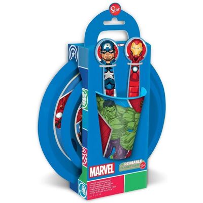 The Avengers CZ11309 Kinder-Geschirrset - BPA-frei, 260ml Kunststoff The Avengers CZ11309 Kinder-Geschirrset - BPA-frei, 260ml Kunststoff