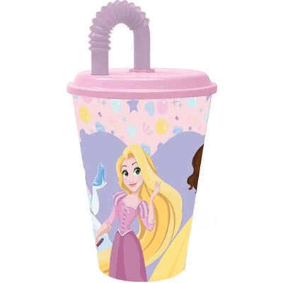 Taza con Pajilla Disney Princesa CZ11362 - Taza, Rosa, 430 ml Taza con Pajilla Disney Princesa CZ11362 - Taza, Rosa, 430 ml
