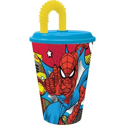MARVEL - Spiderman 430ml Cup - Bleu Jaune - Cup - Publicité MARVEL - Spiderman 430ml Cup - Bleu Jaune - Cup - Publicité